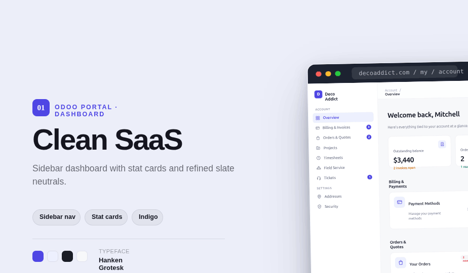 Clean SaaS Dashboard design banner
