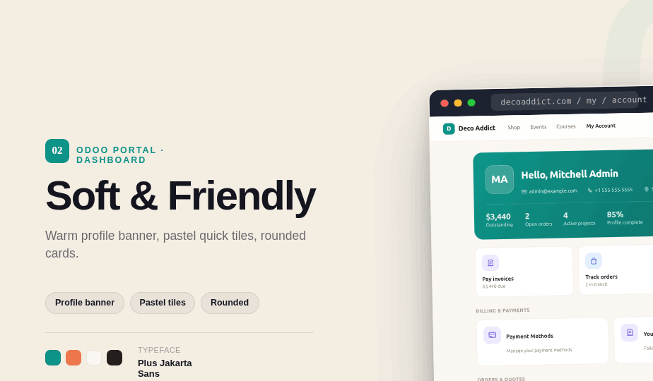 Soft and Friendly design banner
