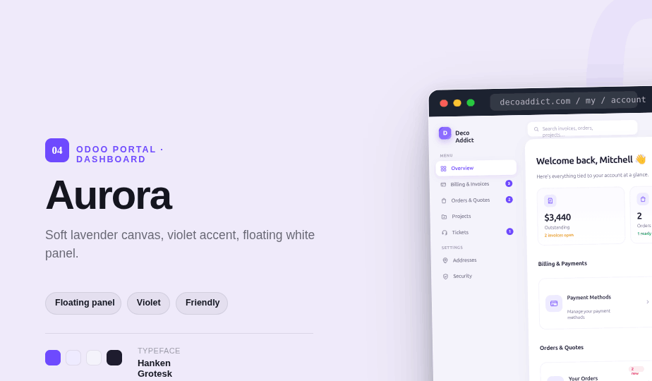 Aurora design banner