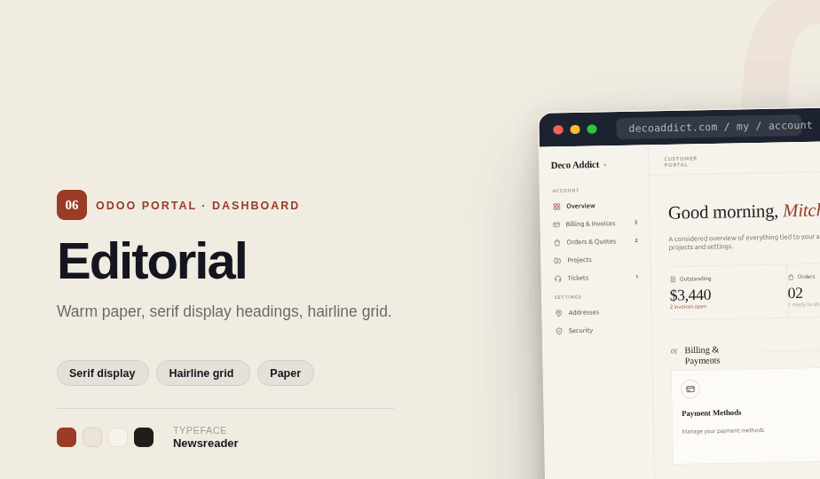 Editorial design banner